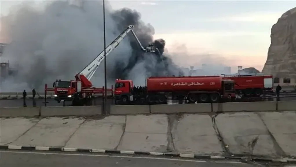 حريق منشية الزرايب بالمقطم