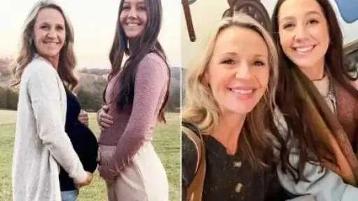 حمل مفاجئ للأم والابنة في توقيت واحد.. قصة عائلية فريدة تجمع جيلين حمل مفاجئ للأم والابنة في توقيت واحد.. قصة عائلية فريدة تجمع جيلين
