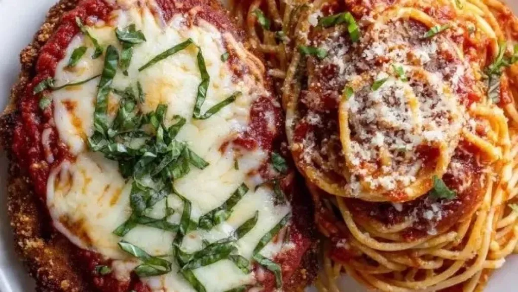 فراخ بانيه بالموزاريلا وإسباجيتي