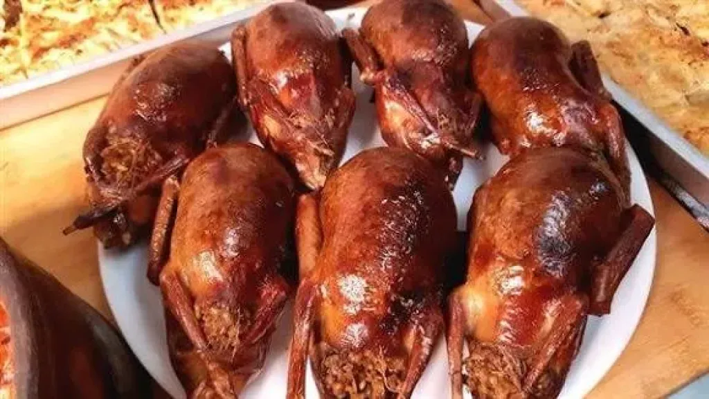 الحمام المحشي بالفريك