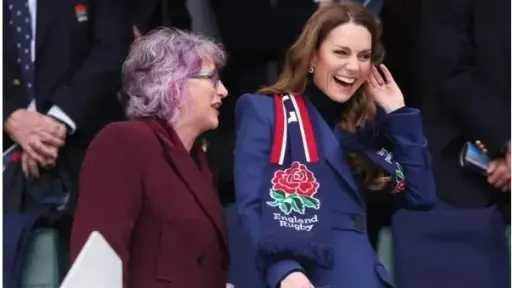 كيت ميدلتون تعود للواجهة الملكية بإطلالة أنيقة في مباراة الرجبي