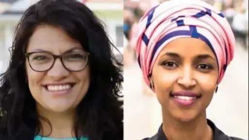 ترامب يهاجم نائبتين مسلمتين ويدعو لترحيلهما بعد مقاطعتهما لخطابه ترامب يهاجم نائبتين مسلمتين ويدعو لترحيلهما بعد مقاطعتهما لخطابه