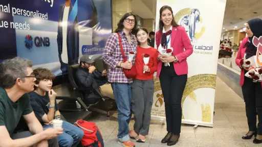 مطار القاهرة يحتفل باليوم العالمي للمرأة بتكريم المسافرات والعاملات مطار القاهرة يحتفل باليوم العالمي للمرأة بتكريم المسافرات والعاملات