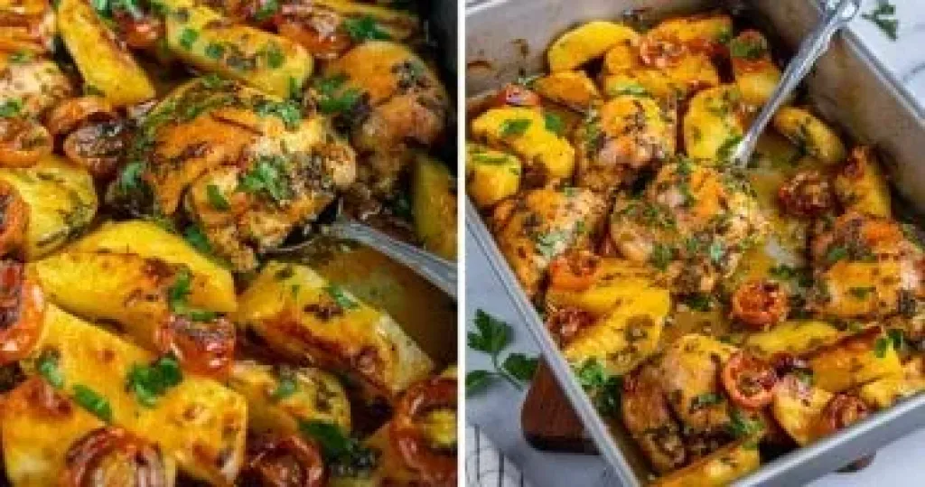 صينية الدجاج المحمر