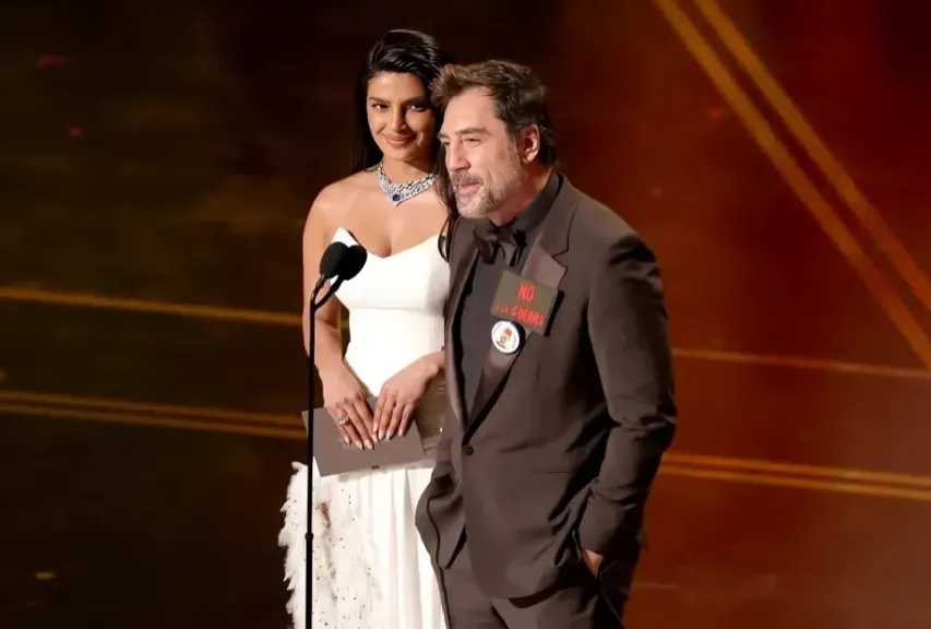 خافيير بارديم يدعم فلسطين على مسرح الأوسكار ويهتف ”فلسطين حرة”