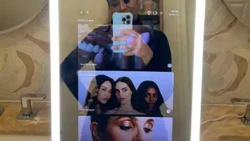 مرآة ذكية تغير قواعد العناية بالبشرة والمكياج