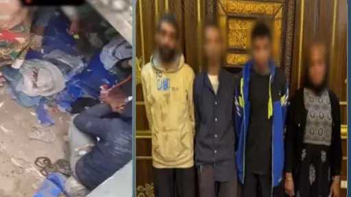 التفاصيل الكاملة لضبط 3 عمال وسيدة يتعاطون المخدرات داخل محل بالجيزة
