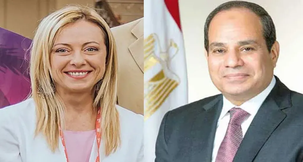 الرئيس السيسي وجورجيا ميلوني