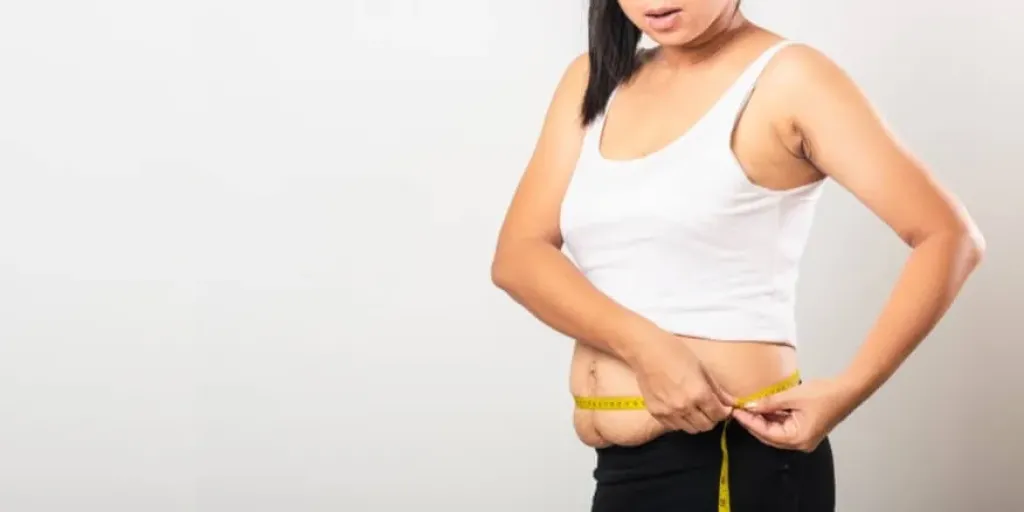 دهون البطن لدى النساء