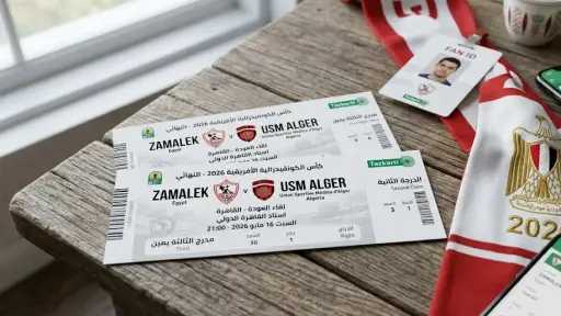 تذكرتي تطرح تذاكر مباراة الزمالك واتحاد العاصمة الجزائري في إياب نهائي الكونفدرالية
