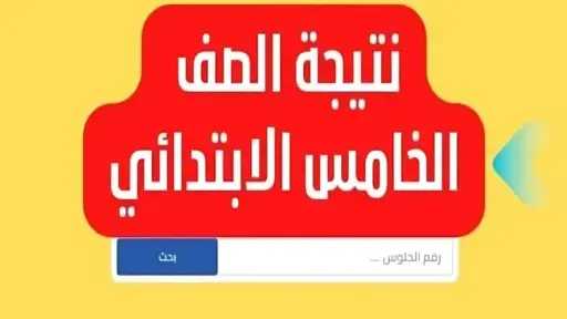 نتيجة الصف الخامس الابتدائي بمحافظة الجيزة 2026 برقم الجلوس والرقم القومي