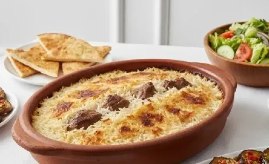 طاجن الرز المعمر باللحمة
