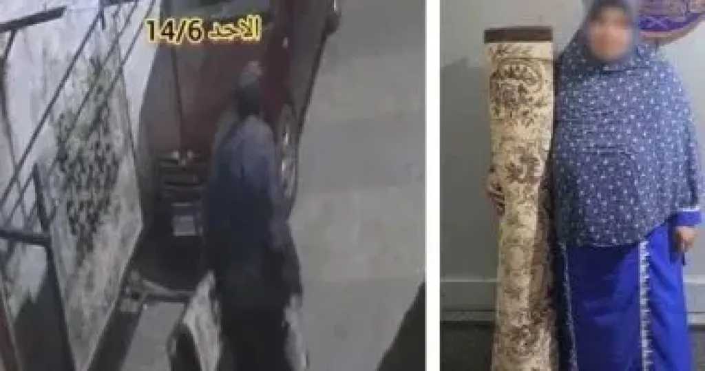 ضبط سيدة بتهمة سرقة سجادة بالإسكندرية بعد تداول فيديو بالواقعة