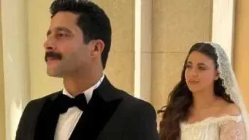 زفاف مصطفى منصور وهايدي رفعت.. قصة حب تبدأ بمسرحية وتنتهي بالزواج