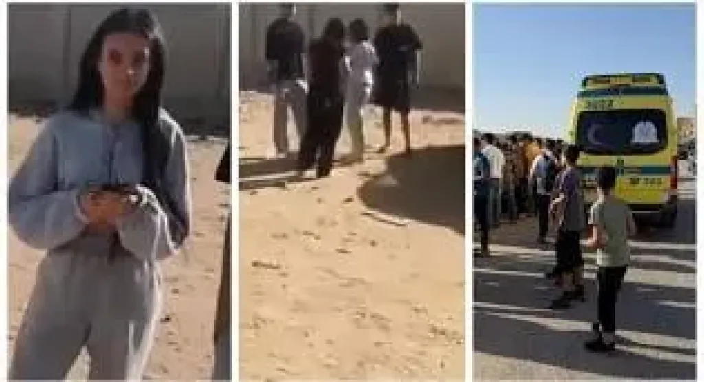 دهس بائعة الشاي بحدائق الأهرام