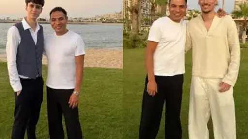 أبناء أحمد السعدني في حفل زفاف والدهم.. لقطات عائلية مؤثرة تتصدر مواقع التواصل