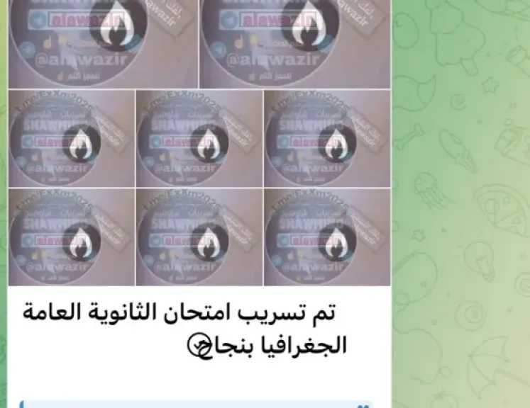 تسريب امتحان الجغرافيا قبل اللجنة، وزارة التعليم ترد على «شاومينج»