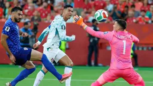 نتيجة مباراة البرتغال وكرواتيا في كأس العالم 2026.. رونالدو وراموس يمنحان البرتغال... نتيجة مباراة البرتغال وكرواتيا في كأس العالم 2026.. رونالدو وراموس يمنحان البرتغال بطاقة دور الـ16