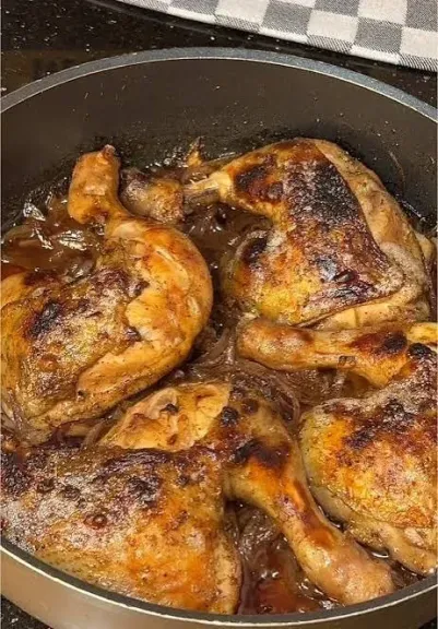 صينية الفراخ بالبصل