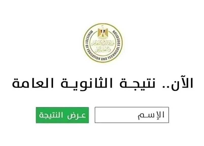 نتيجة الثانوية العامة 2026 PDF برقم الجلوس.. الرابط الرسمي للاستعلام