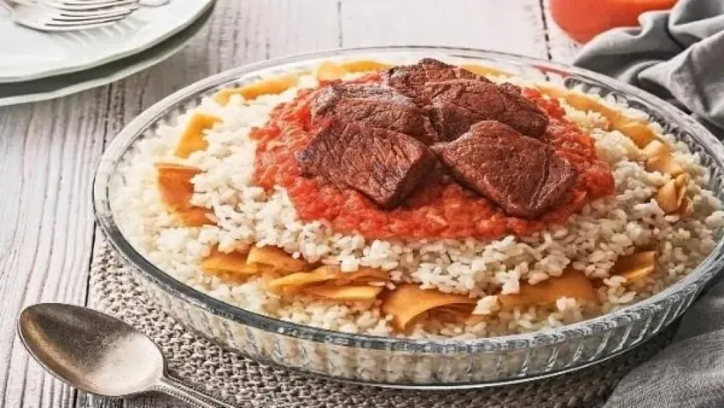 الفتة بالثوم 