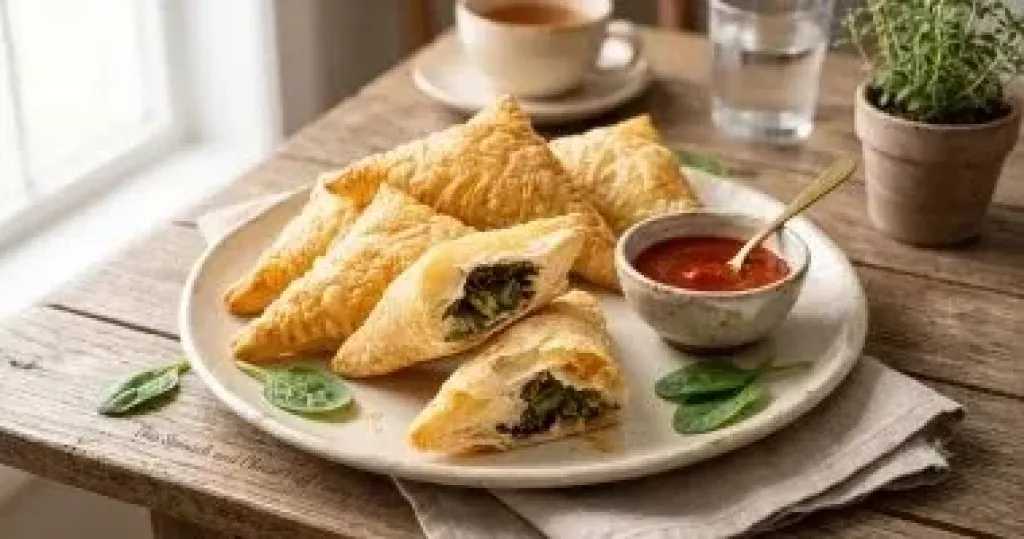 فطائر السبانخ المقرمشة.. وجبة سريعة تجمع بين التغذية والمذاق