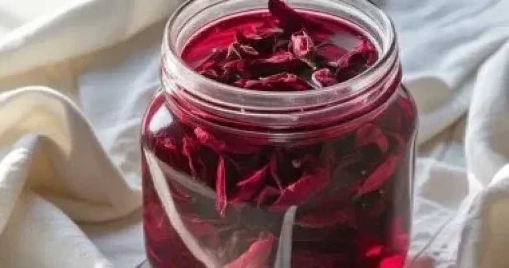 تونر ماء الكركديه: الحل الطبيعي لتطويل الشعر وعلاج التقصف