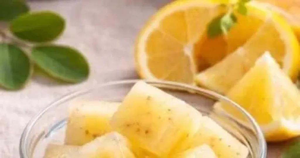 مكعبات الثلج بعصير البطاطس