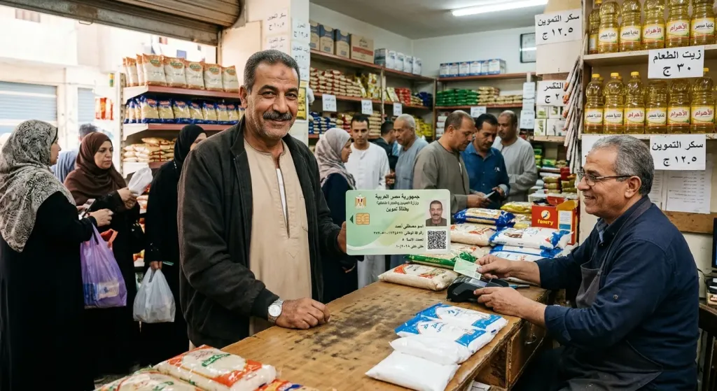 إضافة أفراد الأسرة على بطاقة التموين