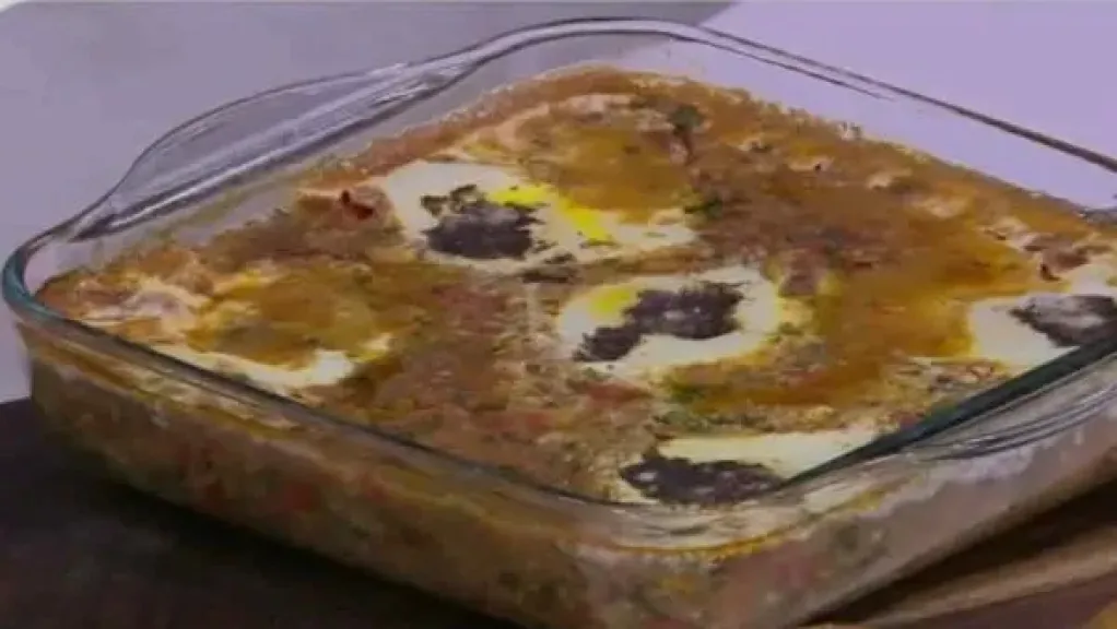  طاجن الفول بالبيض
