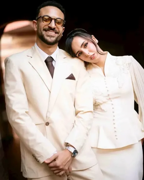 مروان فارس وإسراء حمدي