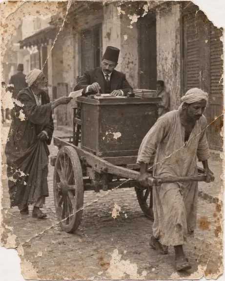 اكتشاف صورة نادرة لمكتب الشكاوى المتنقل في القاهرة 1905 يجذب انتباه رواد السوشيال