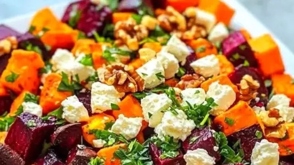 البنجر بالتفاح والجوز
