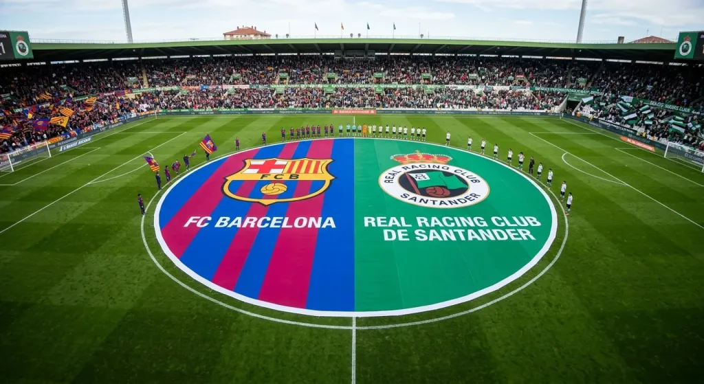 بث مباشر برشلونة ضد راسينج سانتاندير