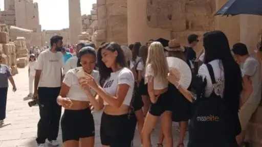 ملكات جمال العالم في جولات سياحية بالأقصر للترويج للسياحة المصرية