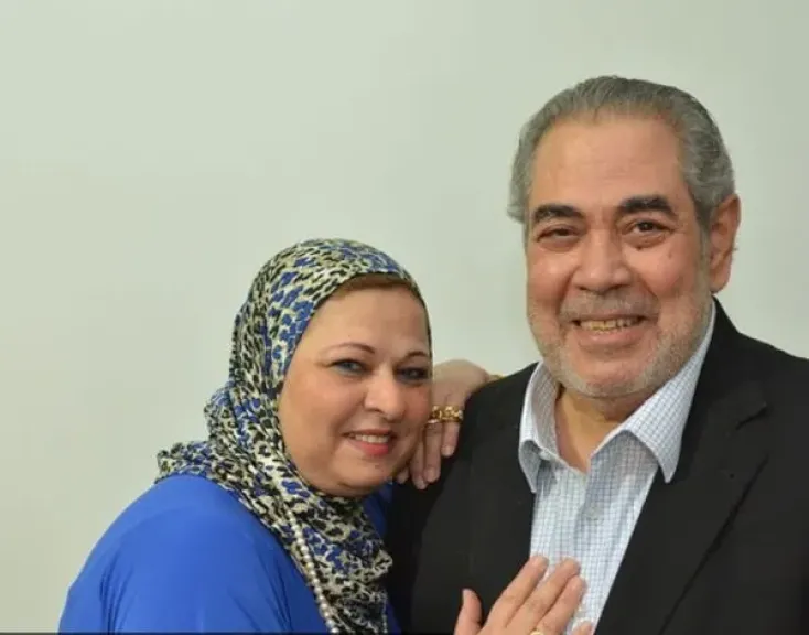 صبري عبد المنعم وزوجته