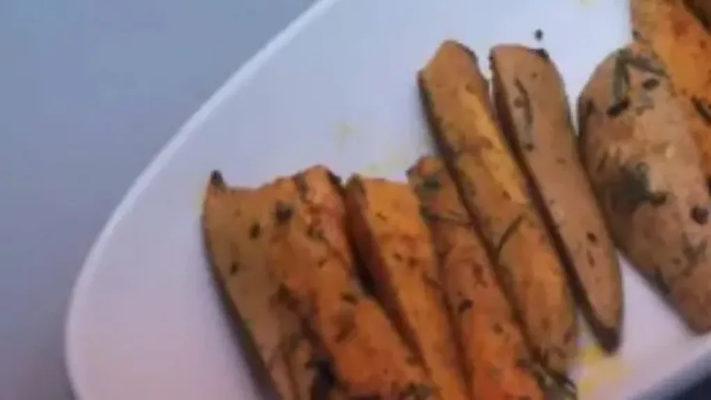 البطاطا الحلوة المشوية