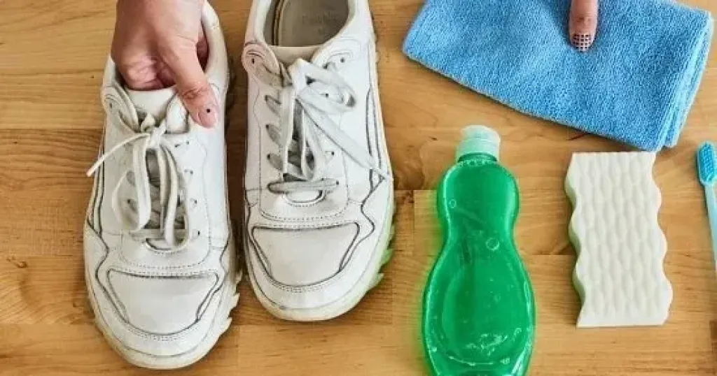 تنظيف الحذاء الأبيض
