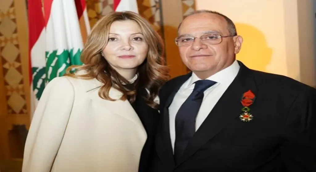 المنتج صادق الصباح وزوجته رنا محمد سعيد الزين