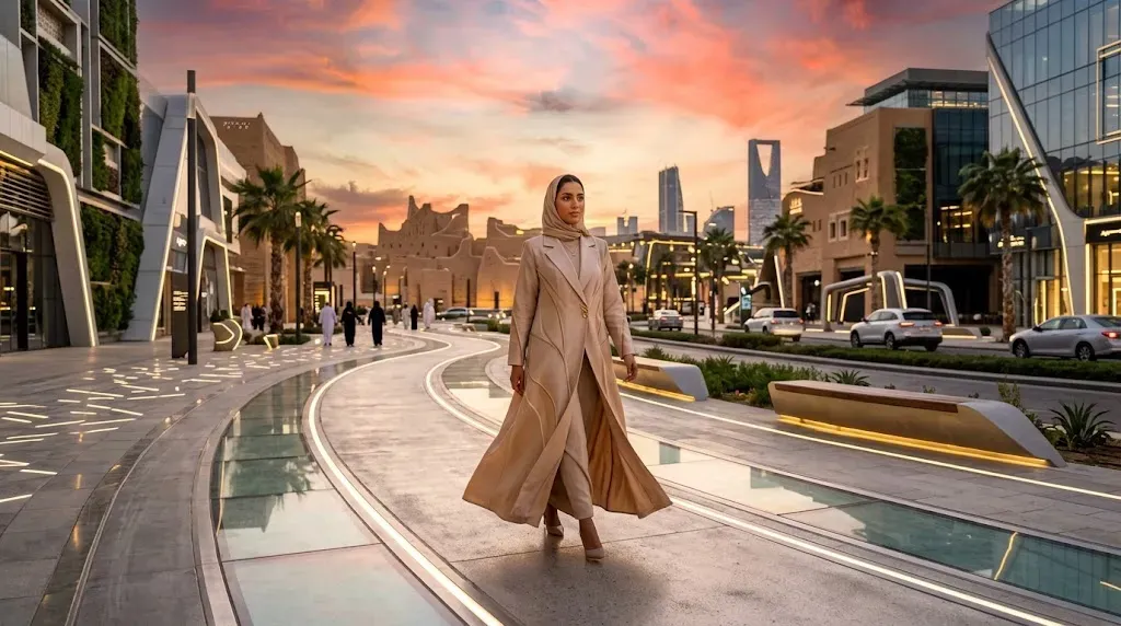 تصميم عباءة عصرية ذكية ومستدامة للمرأة السعودية والإماراتية لعام 2027 - موقع أنا حوا