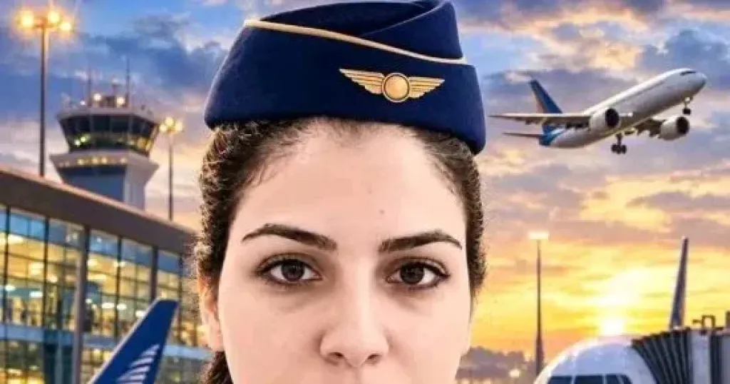 مضيفة الطيران عزة رمزي