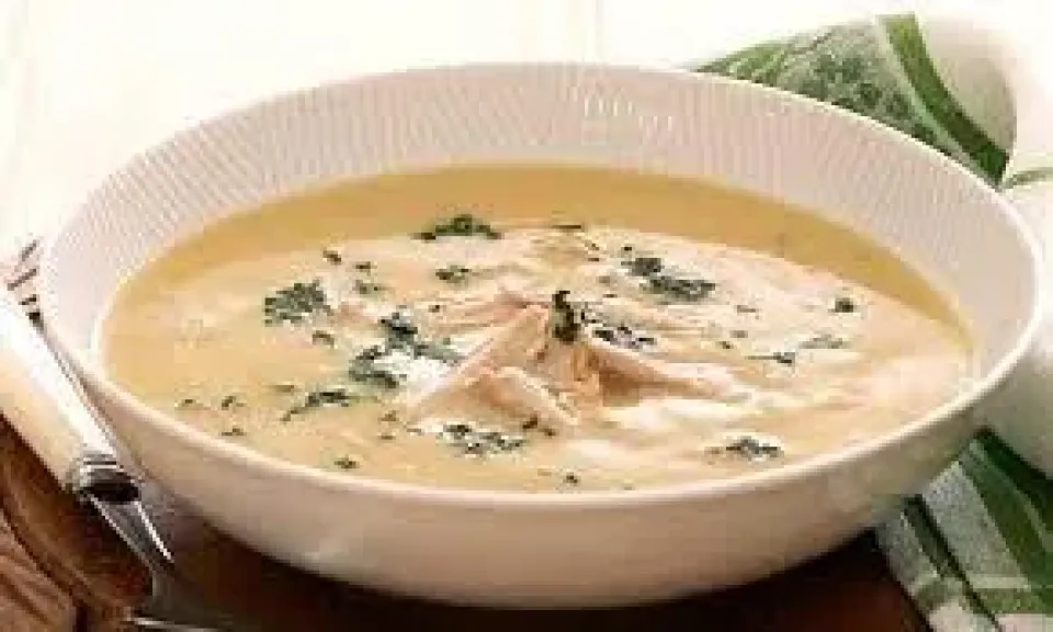 شوربة الكريمة بالفراخ