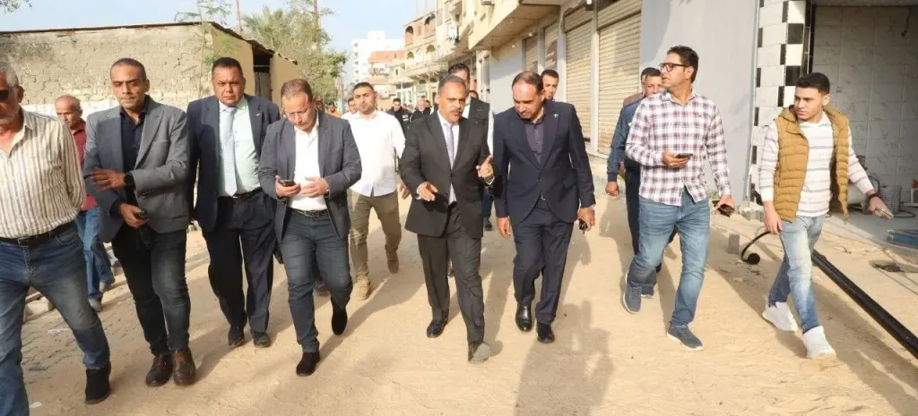 تفاصيل تطوير مدخل قرية كفر أيوب بالشرقية